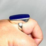 Lapis Lazuli Faceted Rectangular Ring Size 12 PRGJ428 - Nature's Magick