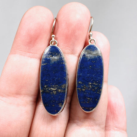 Lapis Lazuli Oval Earrings KEGJ1333 - Nature's Magick