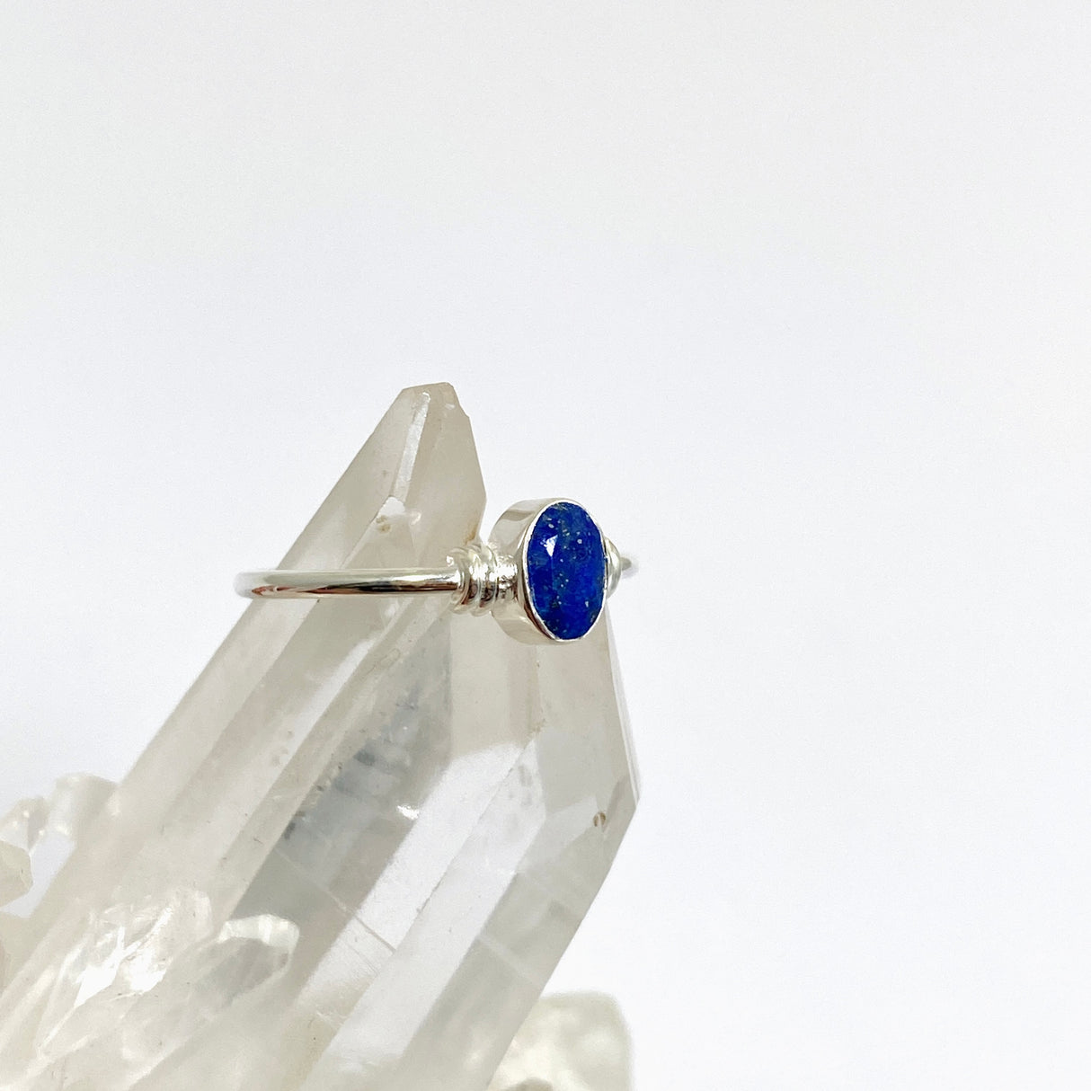 Lapis Lazuli Oval Faceted Stone in a Decorative Setting R4813