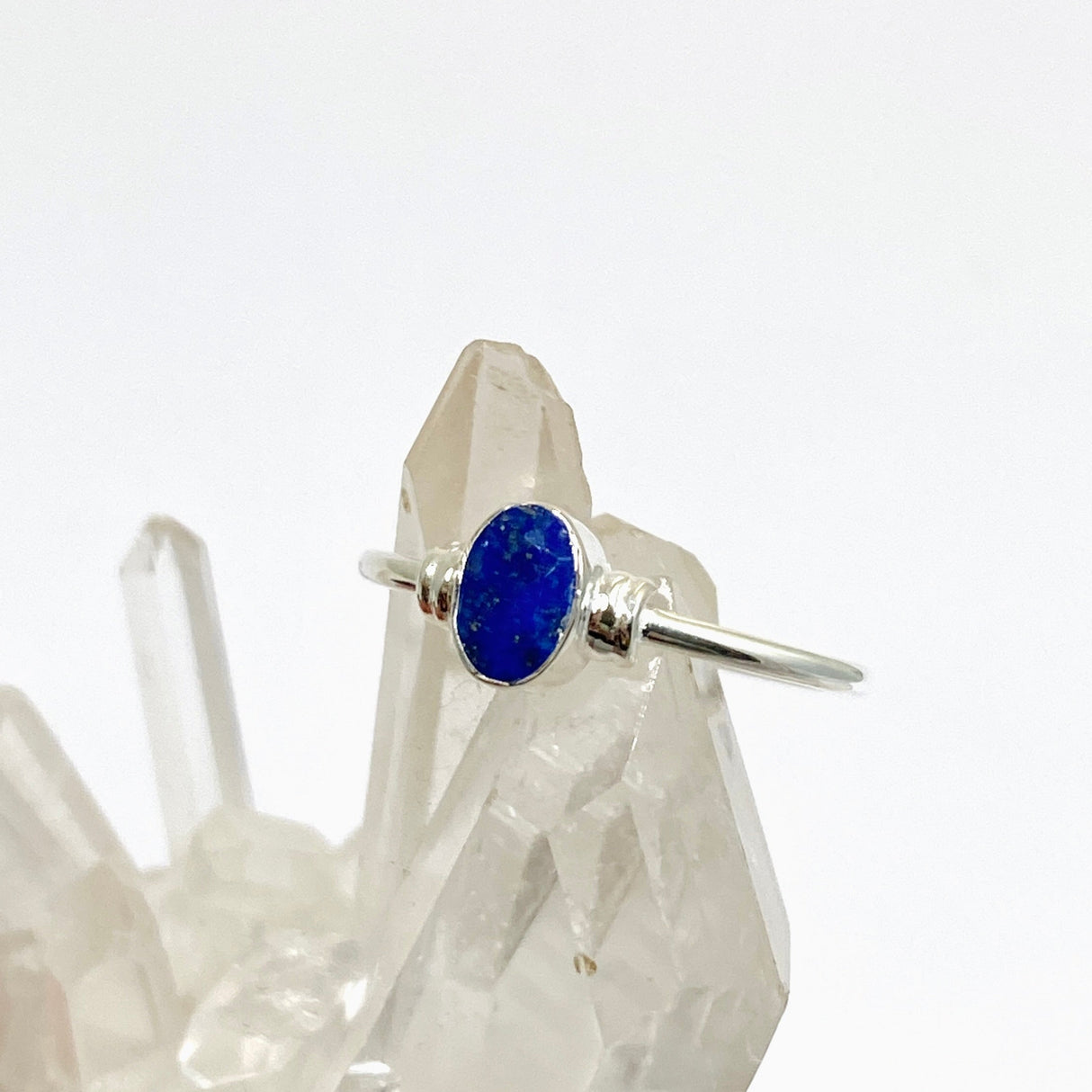 Lapis Lazuli Oval Faceted Stone in a Decorative Setting R4813
