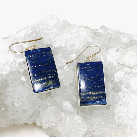 Lapis Lazuli Rectangular Earrings KEGJ1337 - Nature's Magick