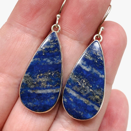 Lapis Lazuli Teardrop Earrings KEGJ1331 - Nature's Magick