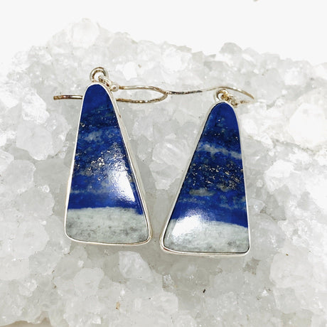 Lapis Lazuli Triangular Earrings KEGJ1336 - Nature's Magick