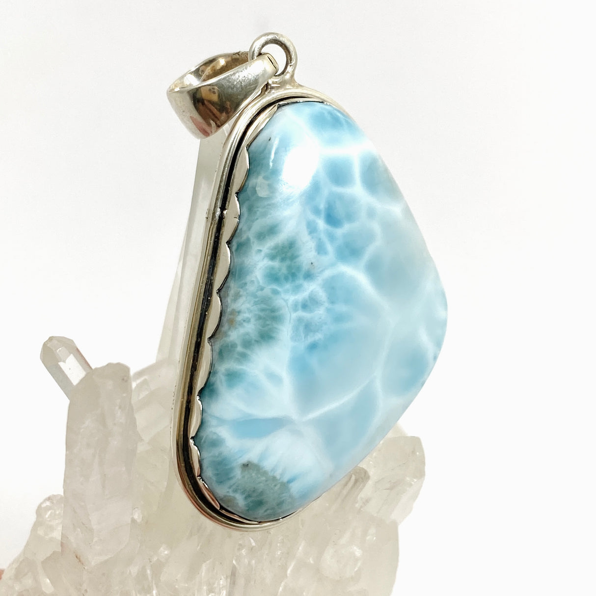 Larimar Freeform Cabochon Pendant THP-07