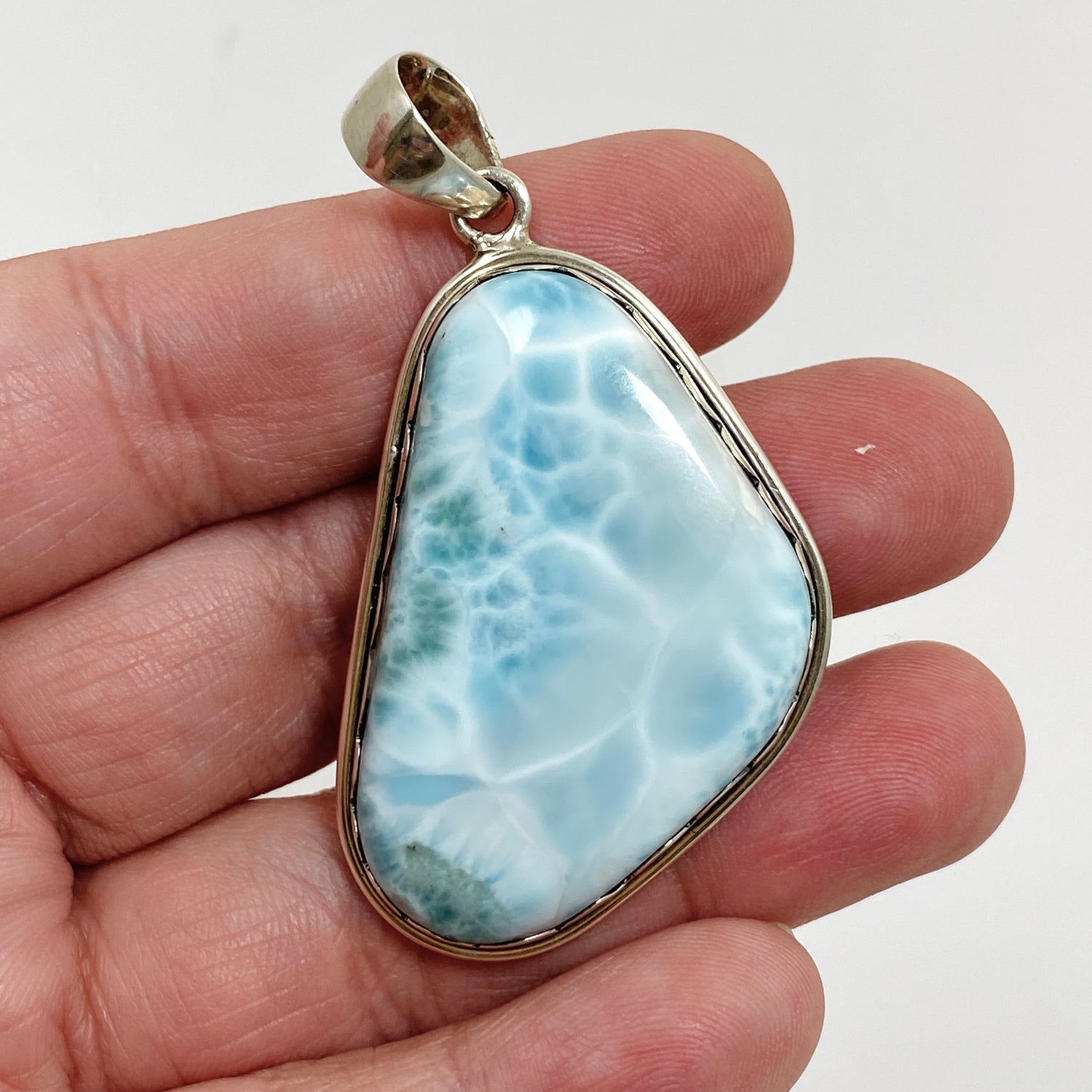Larimar Freeform Cabochon Pendant THP-07