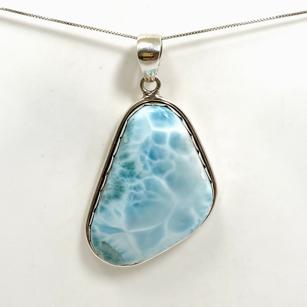 Larimar Freeform Cabochon Pendant THP-07