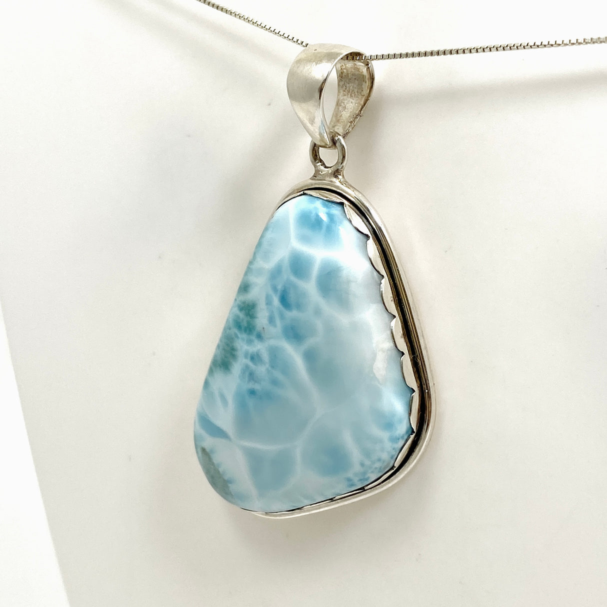 Larimar Freeform Cabochon Pendant THP-07