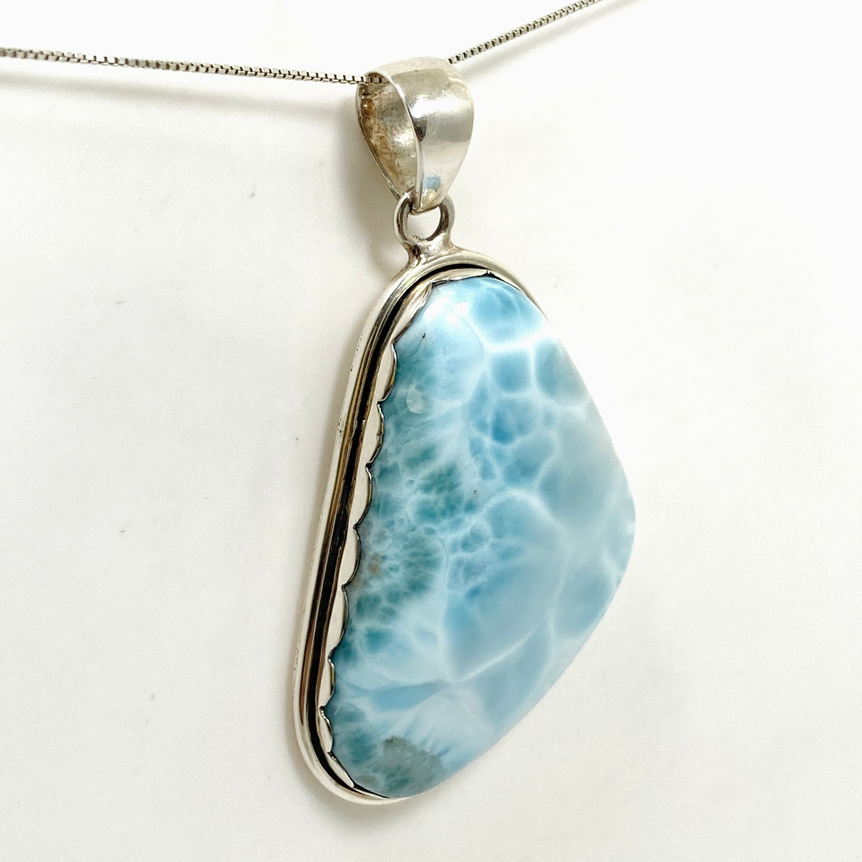 Larimar Freeform Cabochon Pendant THP-07