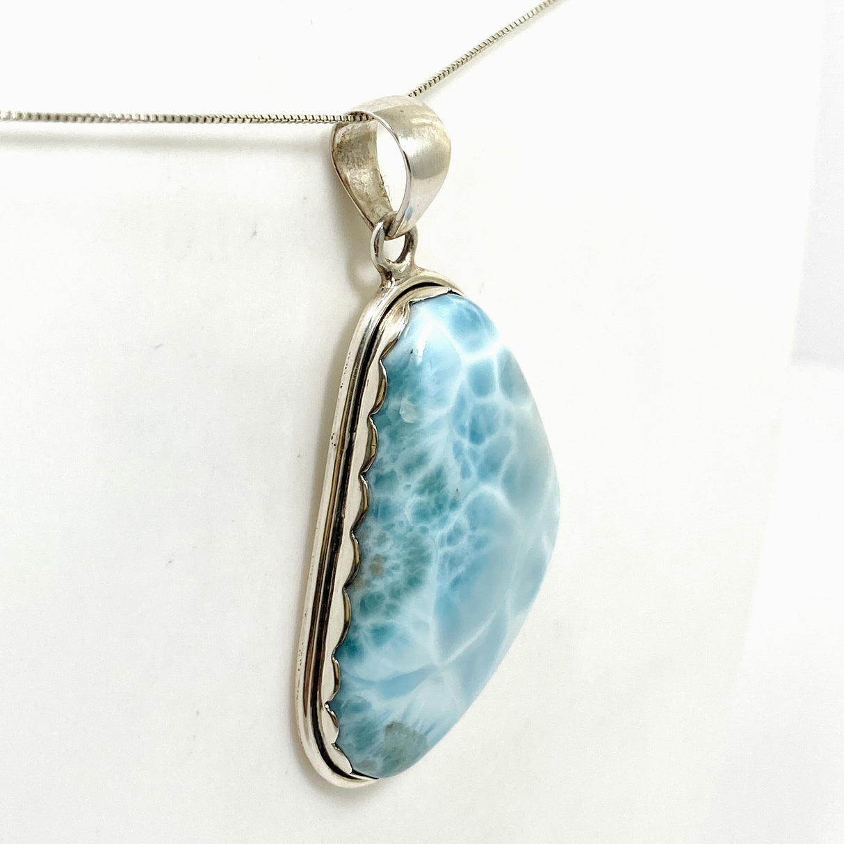 Larimar Freeform Cabochon Pendant THP-07