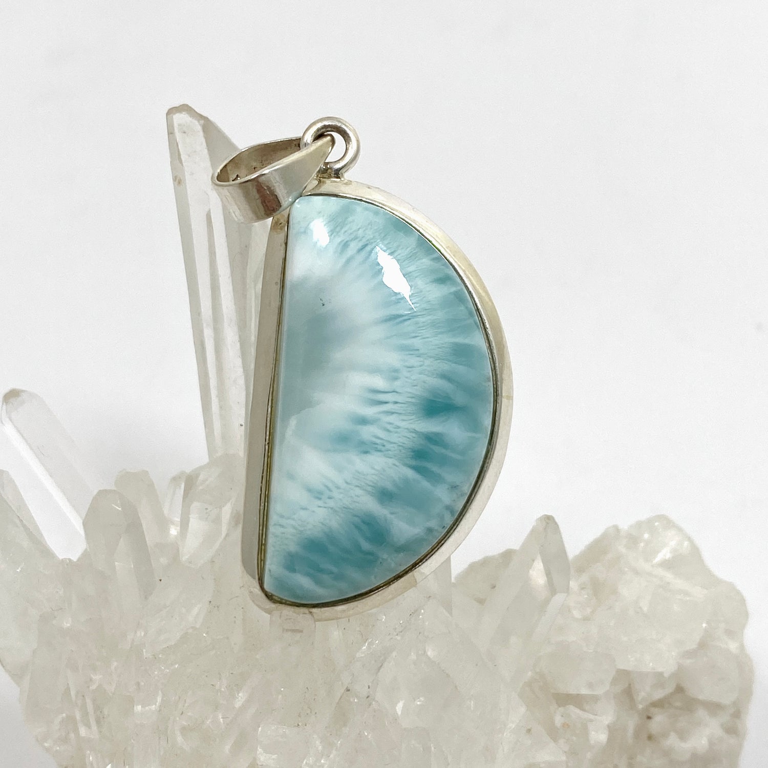 Larimar Freeform Cabochon Pendant THP-12