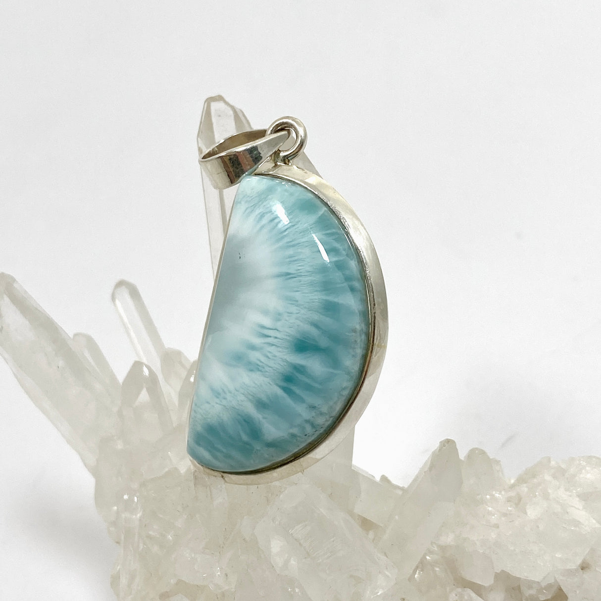 Larimar Freeform Cabochon Pendant THP-12