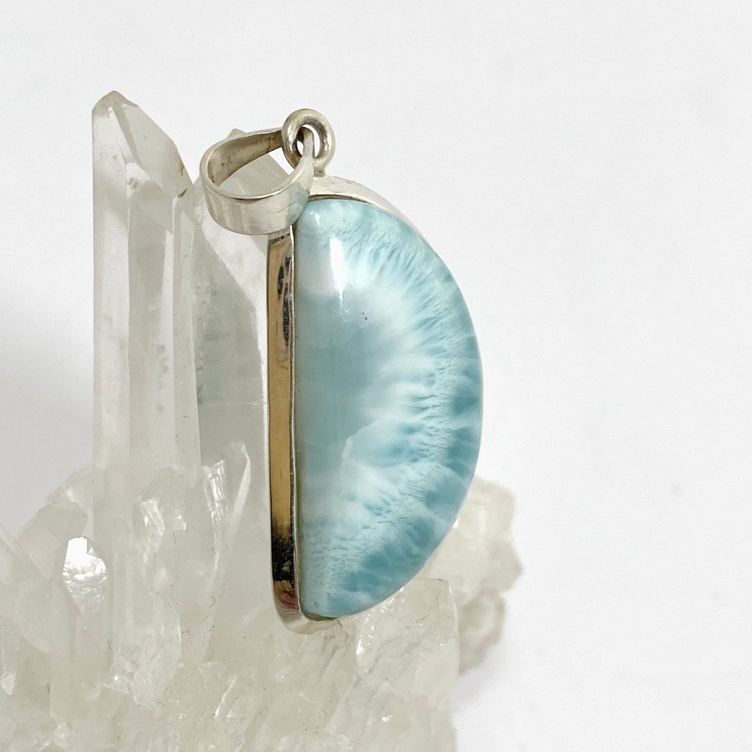 Larimar Freeform Cabochon Pendant THP-12