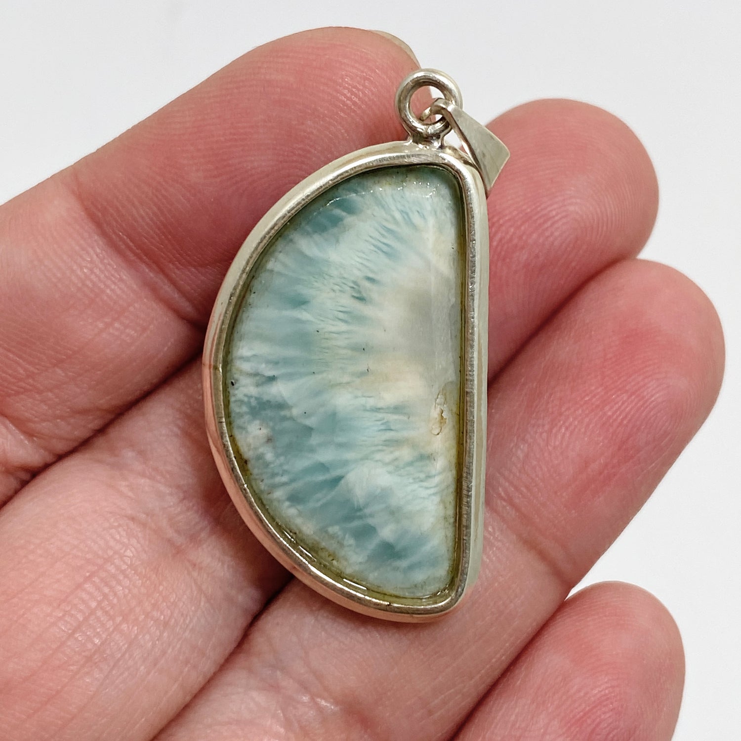 Larimar Freeform Cabochon Pendant THP-12
