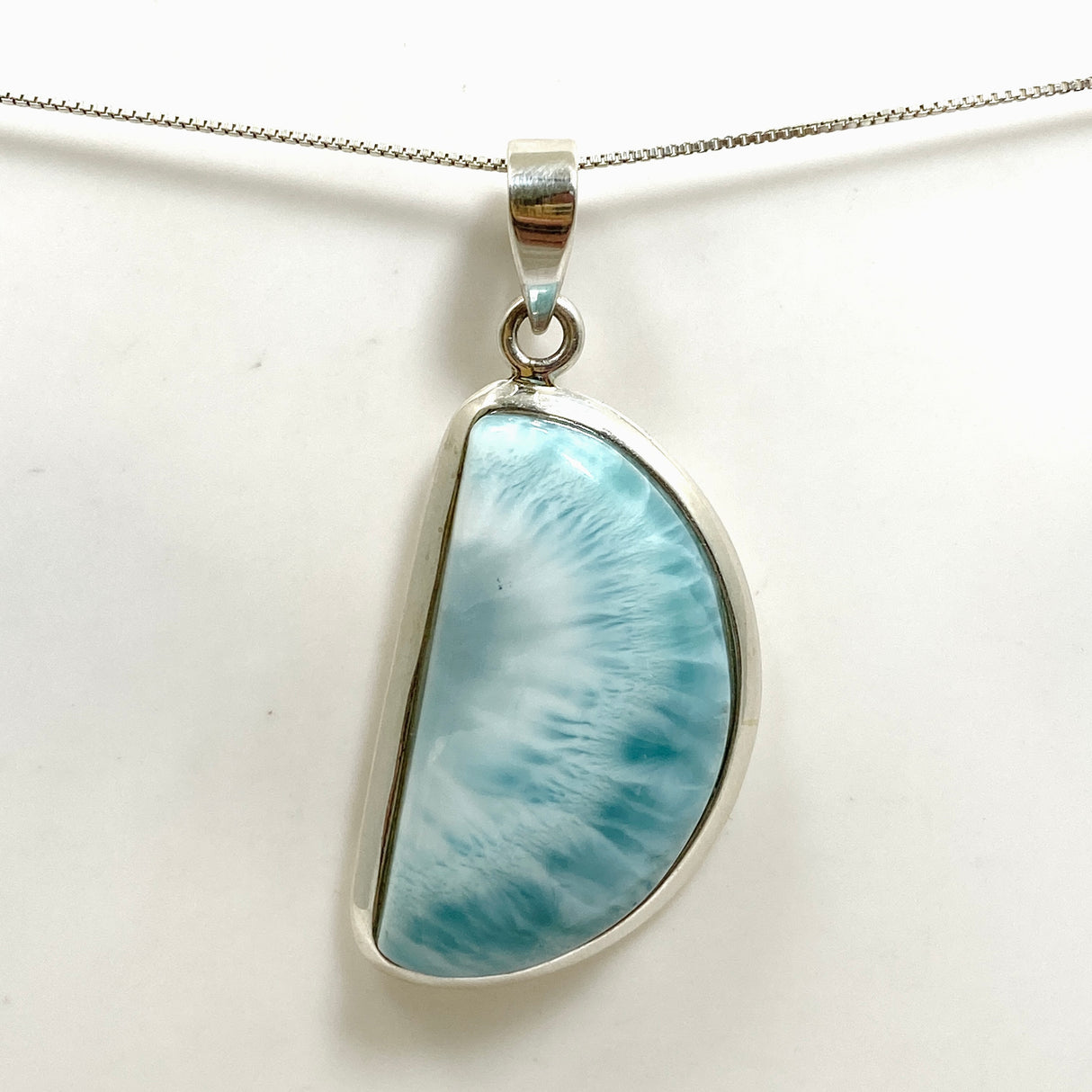 Larimar Freeform Cabochon Pendant THP-12