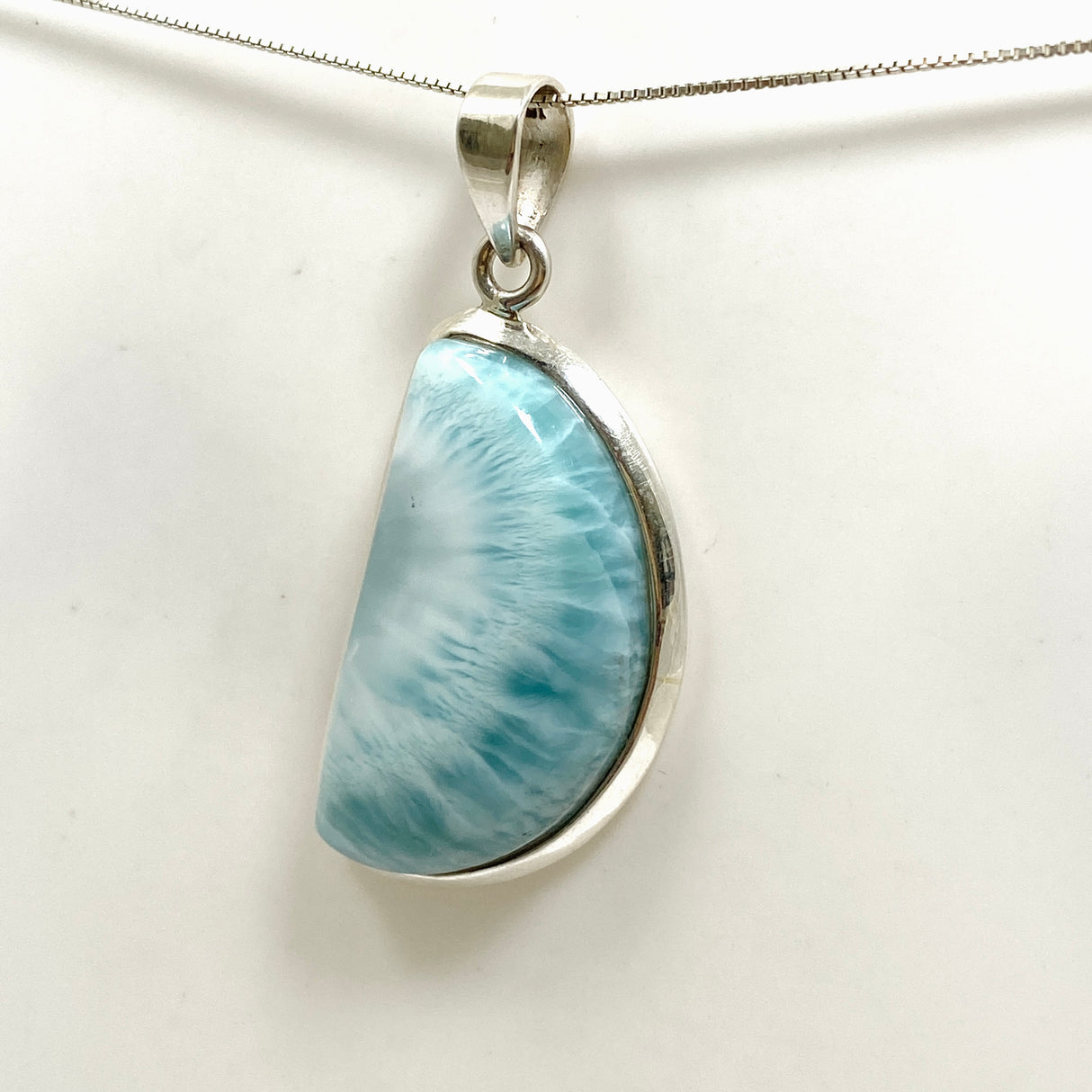 Larimar Freeform Cabochon Pendant THP-12