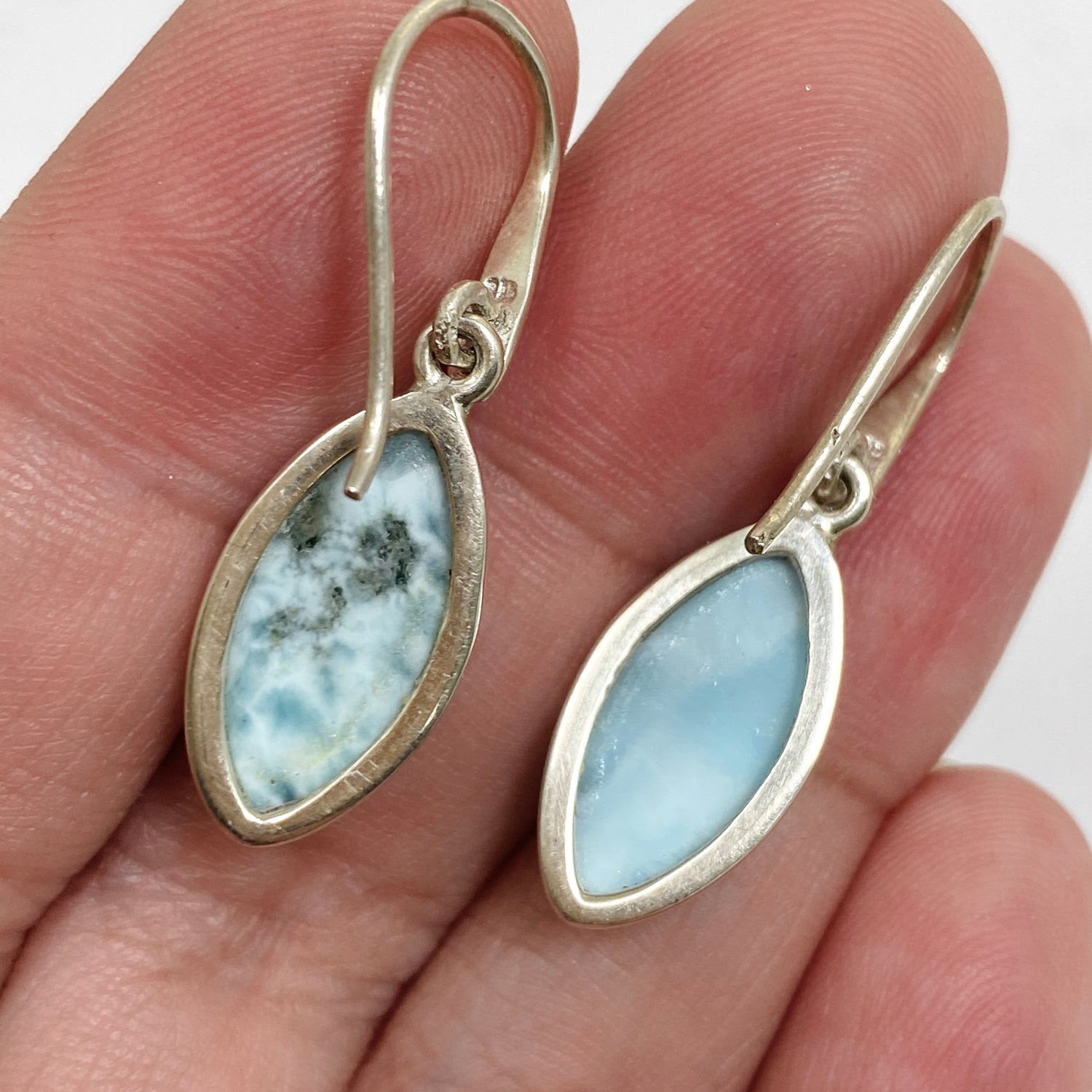 Larimar Marquise Cabochon Earrings PEGJ290