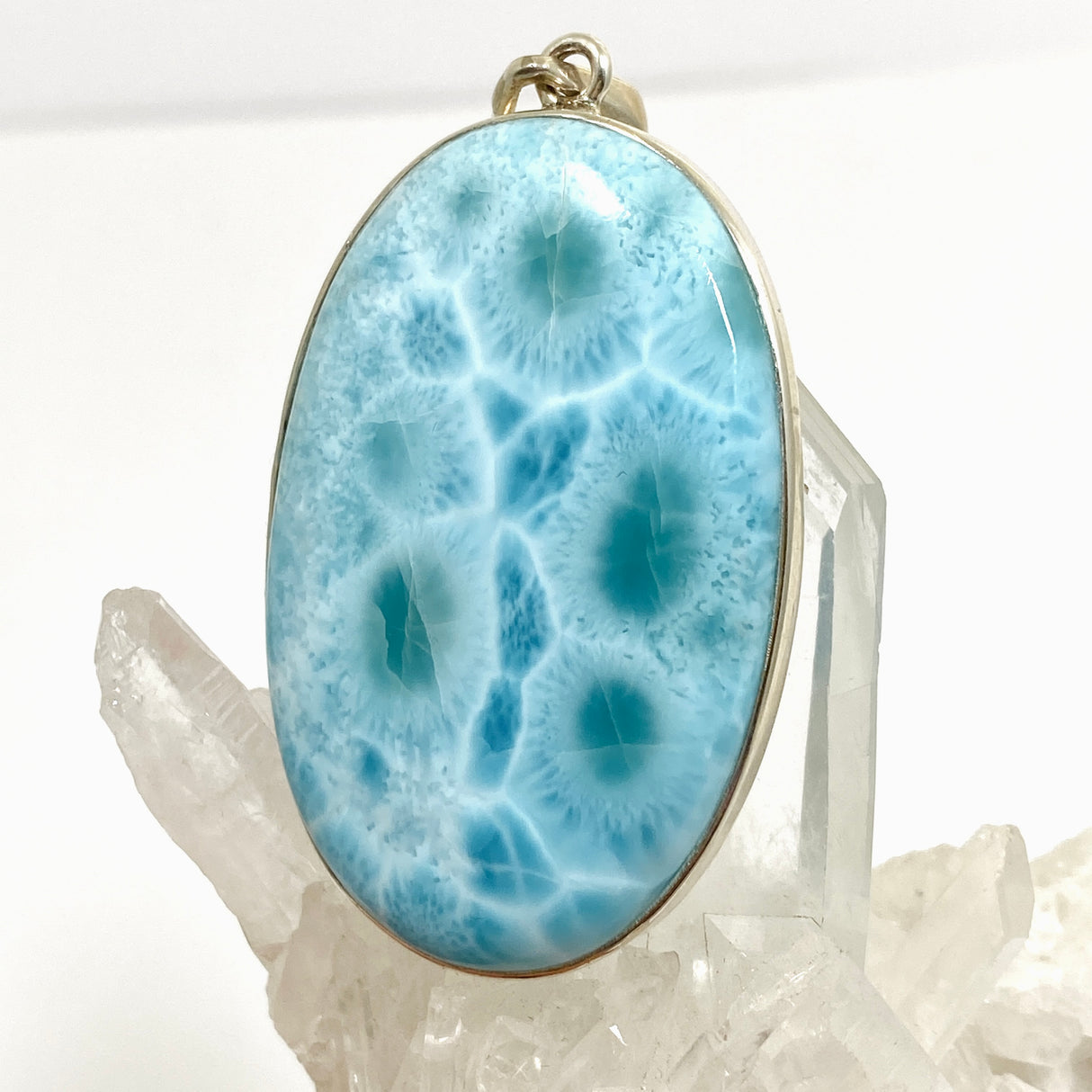 Larimar Oval Cabochon Pendant PPGJ871