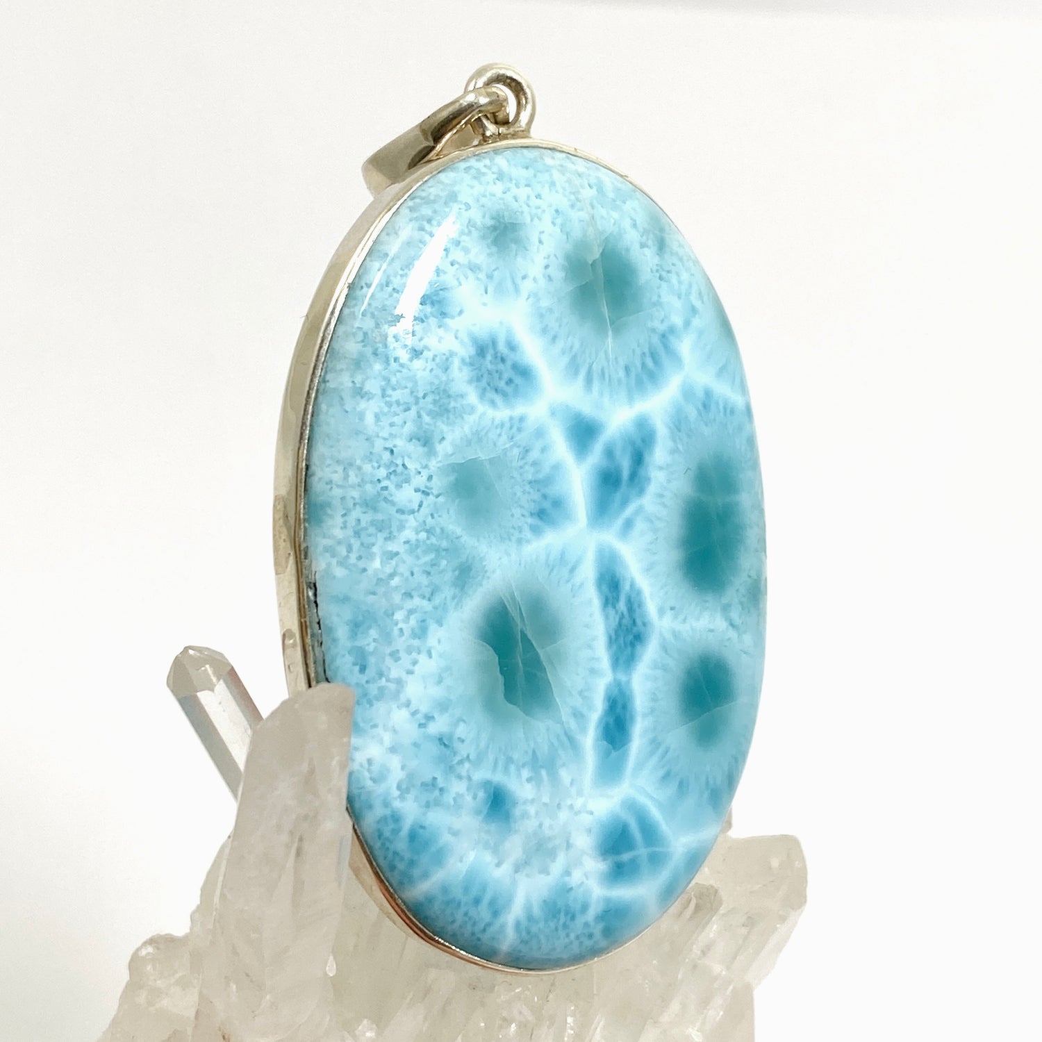 Larimar Oval Cabochon Pendant PPGJ871