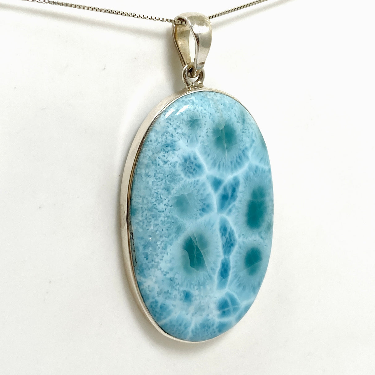 Larimar Oval Cabochon Pendant PPGJ871