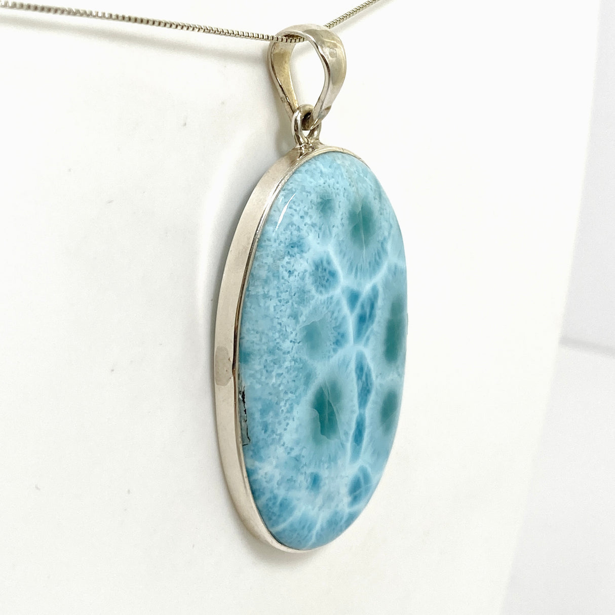 Larimar Oval Cabochon Pendant PPGJ871