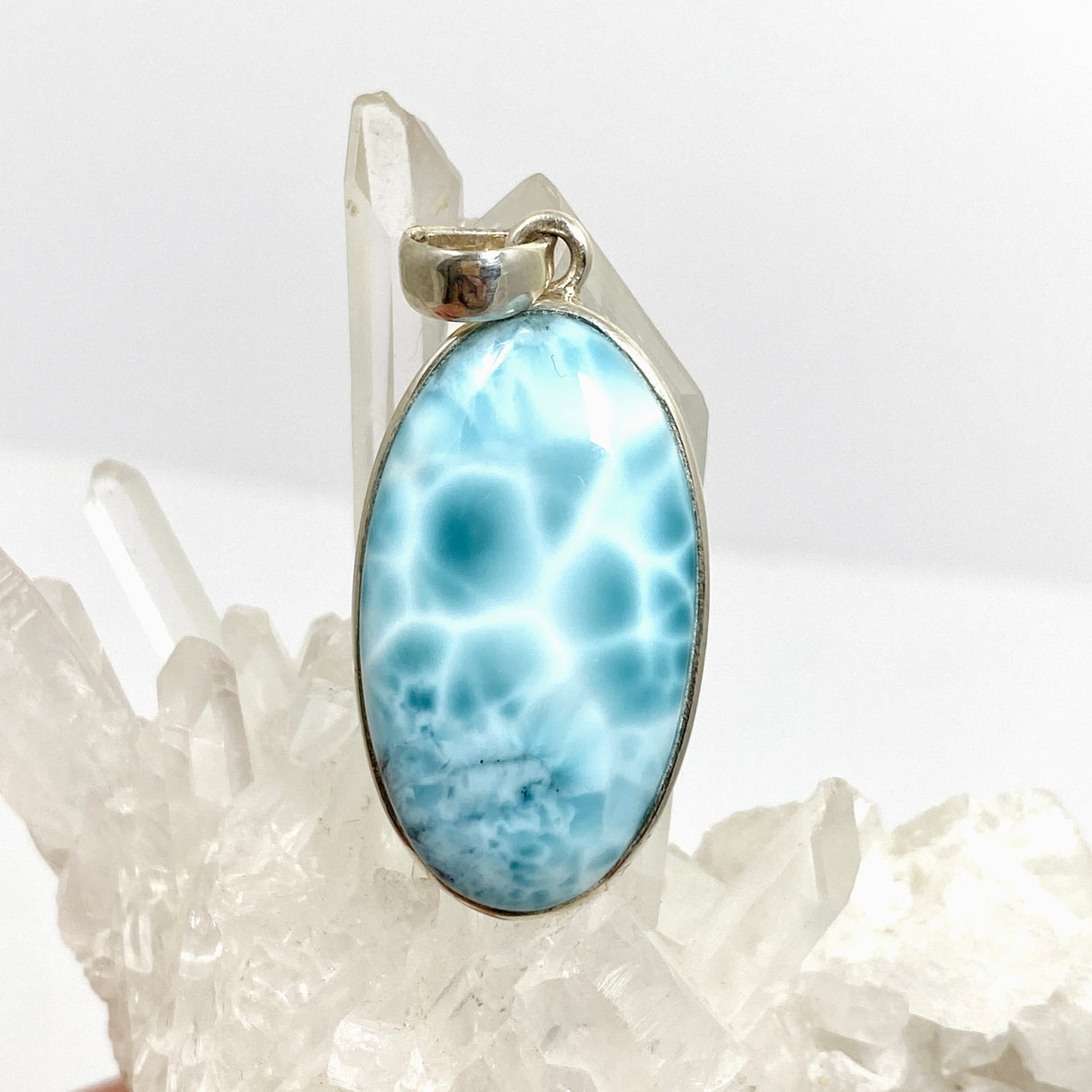 Larimar Oval Cabochon Pendant PPGJ872