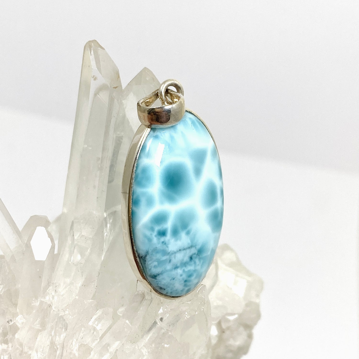 Larimar Oval Cabochon Pendant PPGJ872