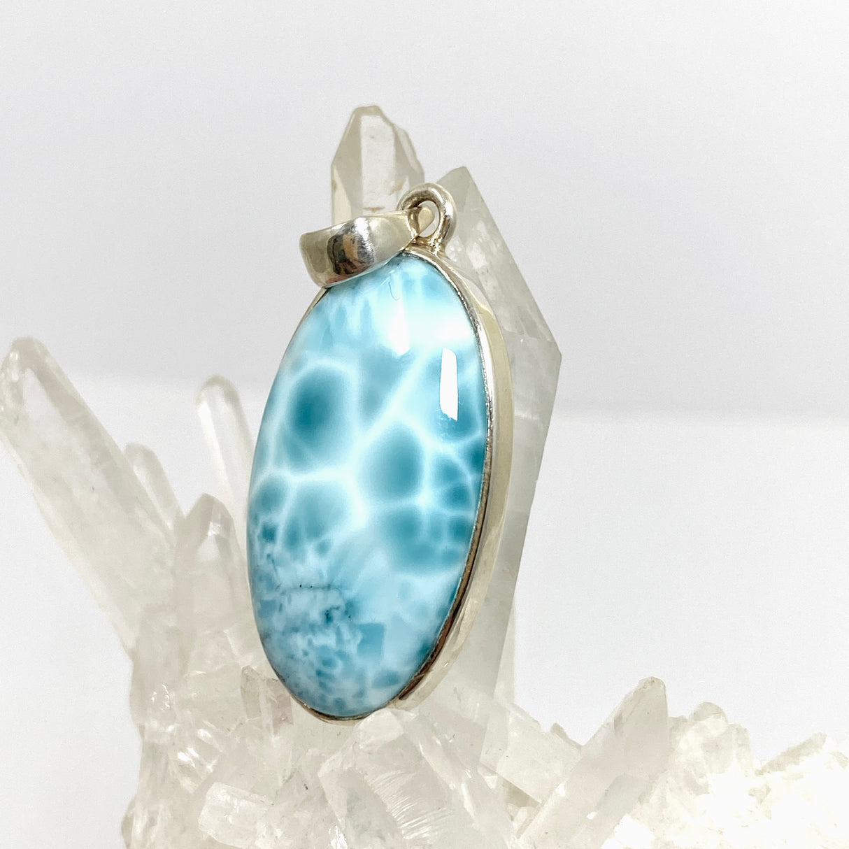 Larimar Oval Cabochon Pendant PPGJ872