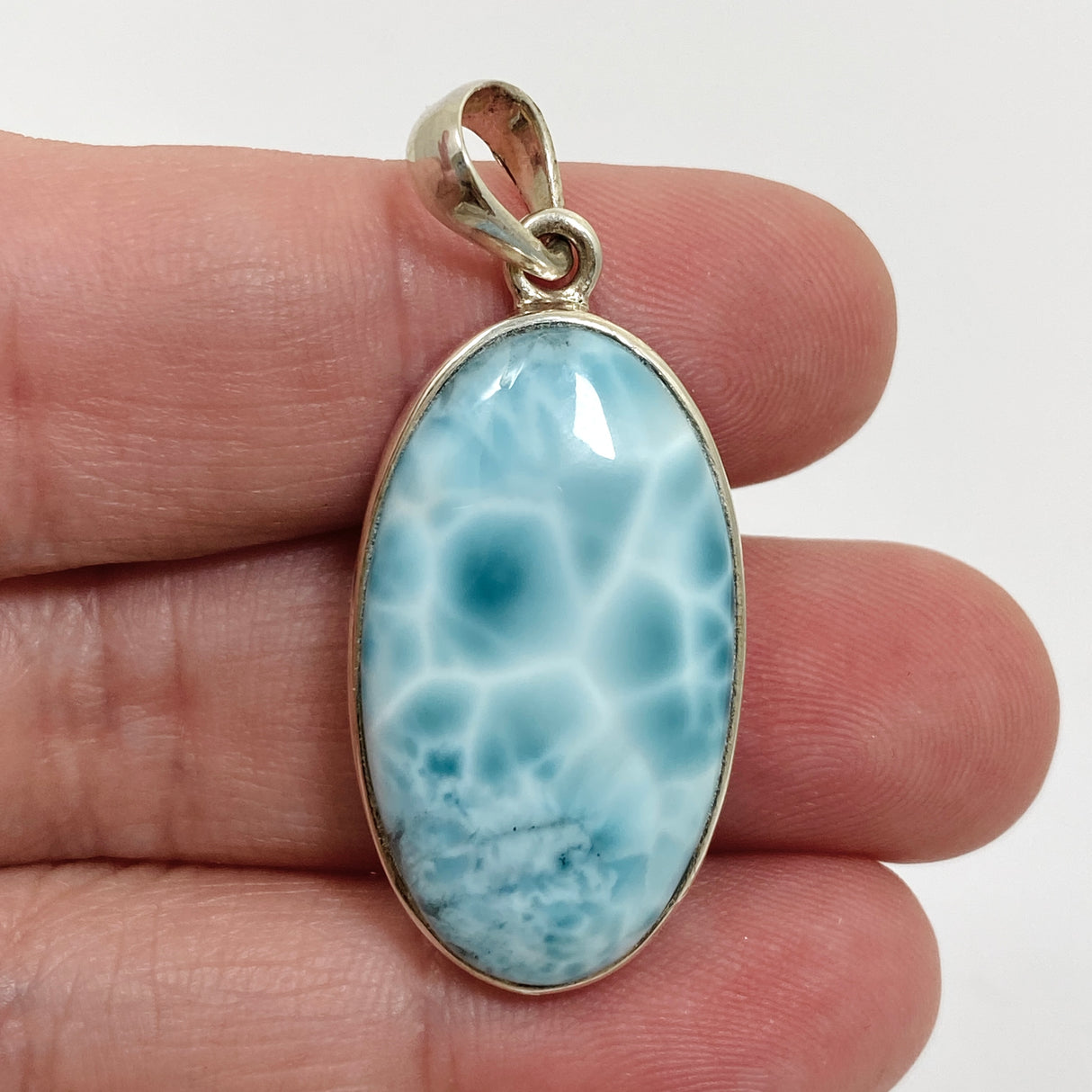 Larimar Oval Cabochon Pendant PPGJ872