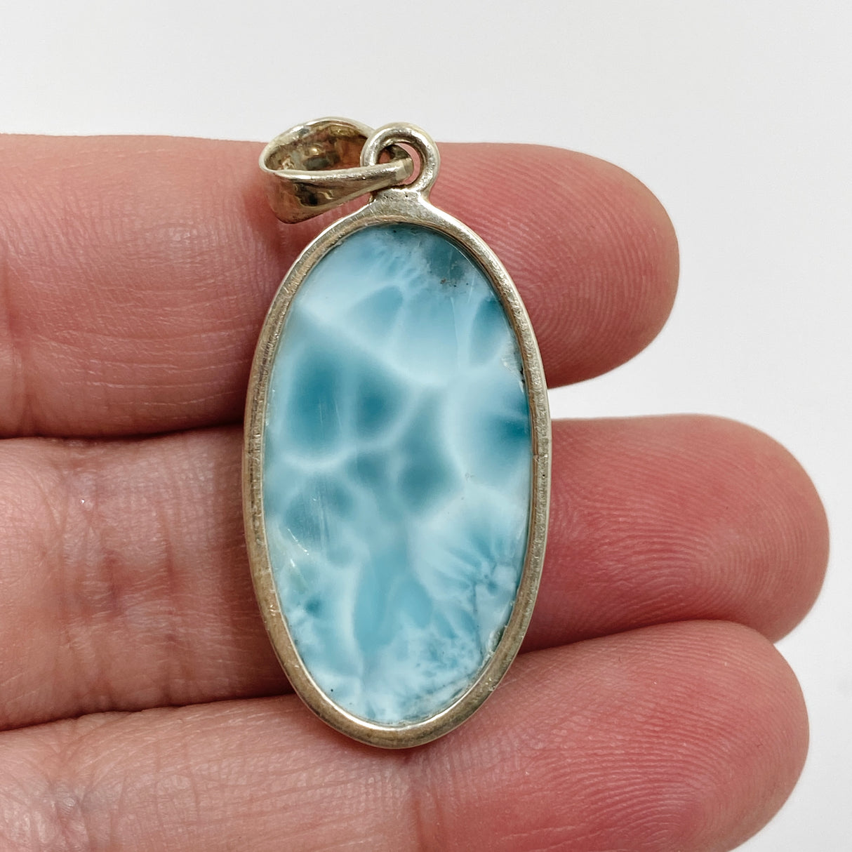 Larimar Oval Cabochon Pendant PPGJ872