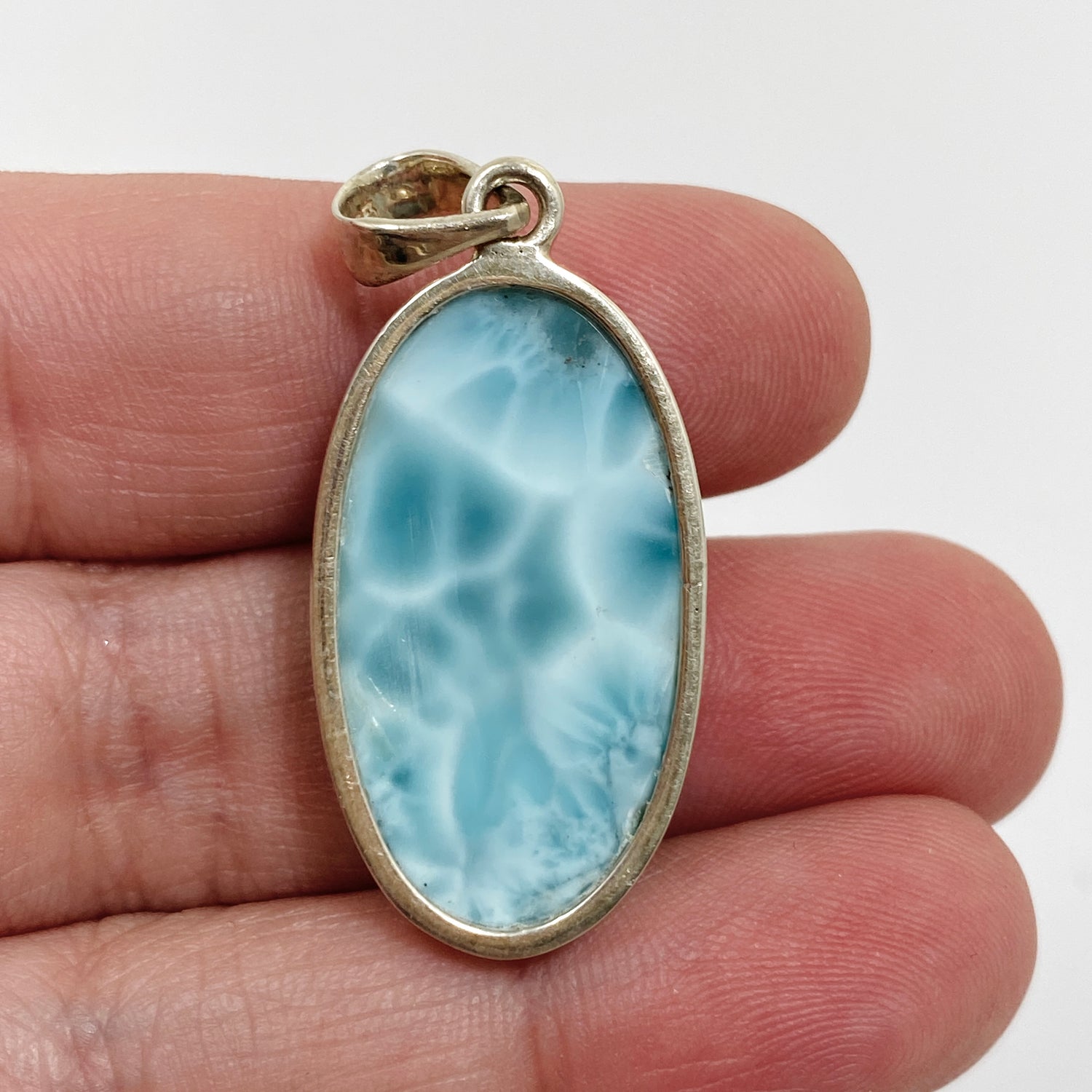 Larimar Oval Cabochon Pendant PPGJ872