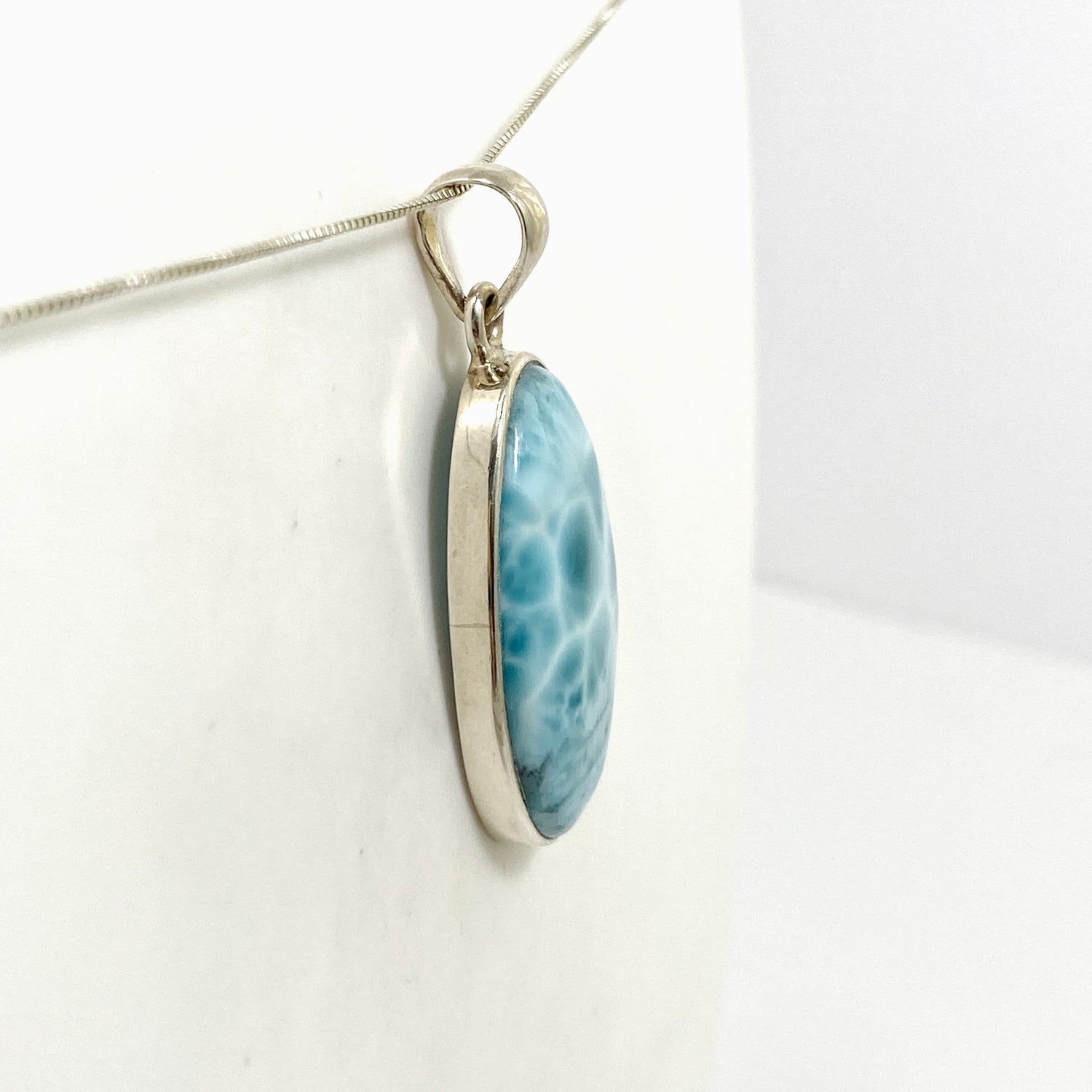 Larimar Oval Cabochon Pendant PPGJ872