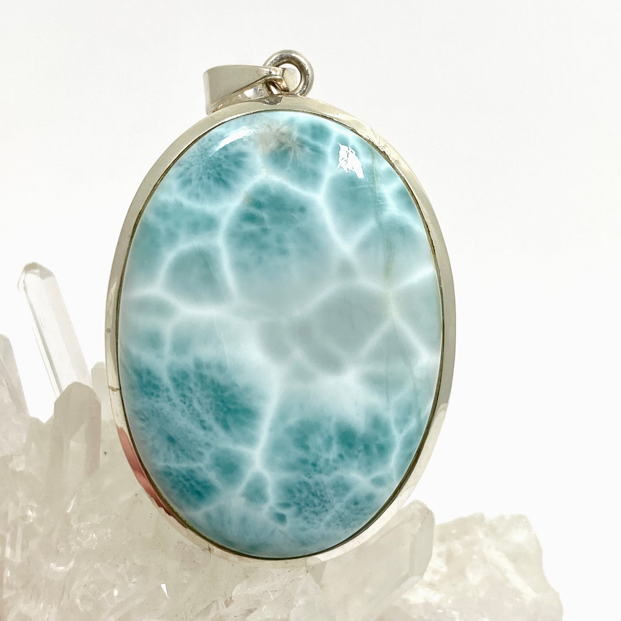 Larimar Oval Cabochon Pendant THP-11