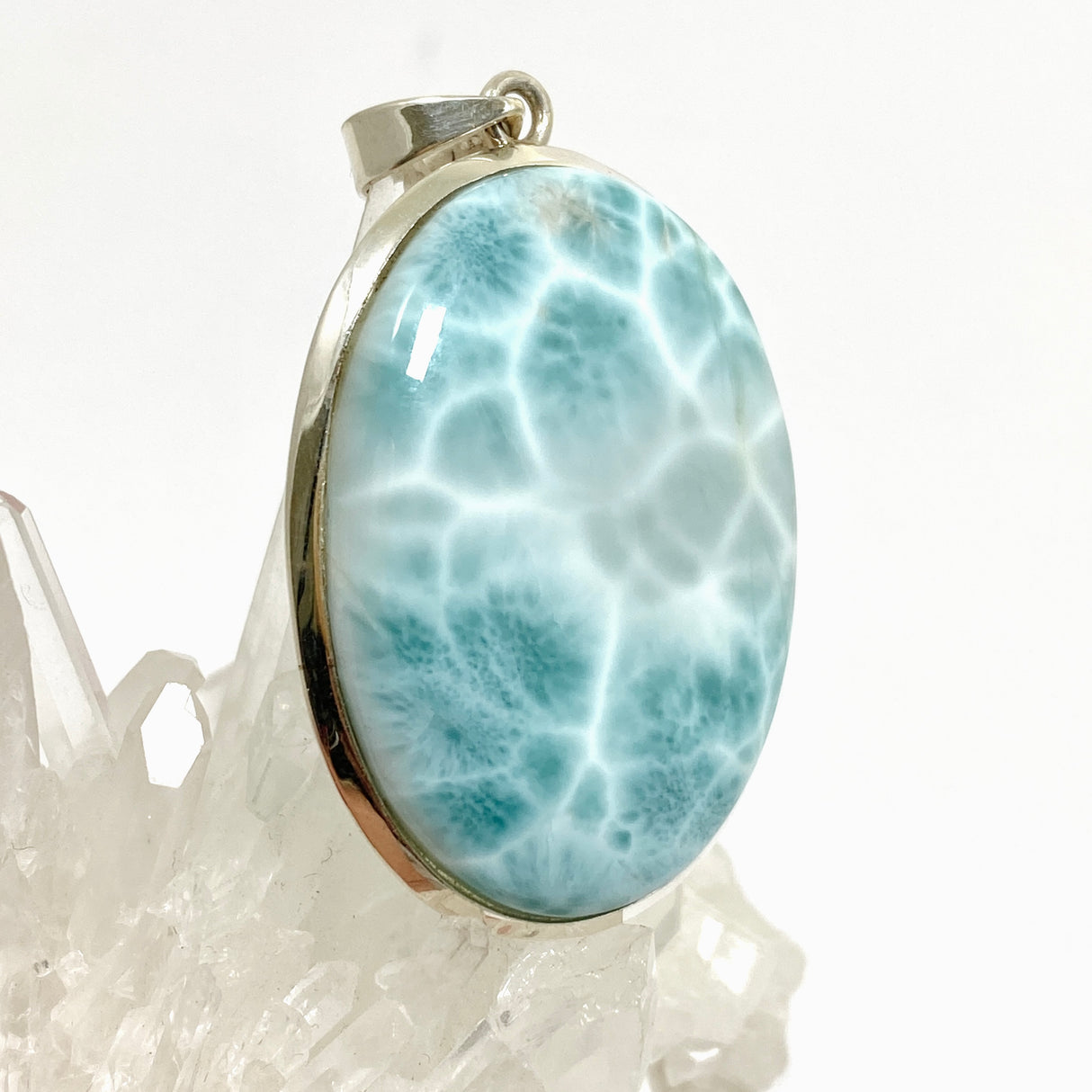 Larimar Oval Cabochon Pendant THP-11