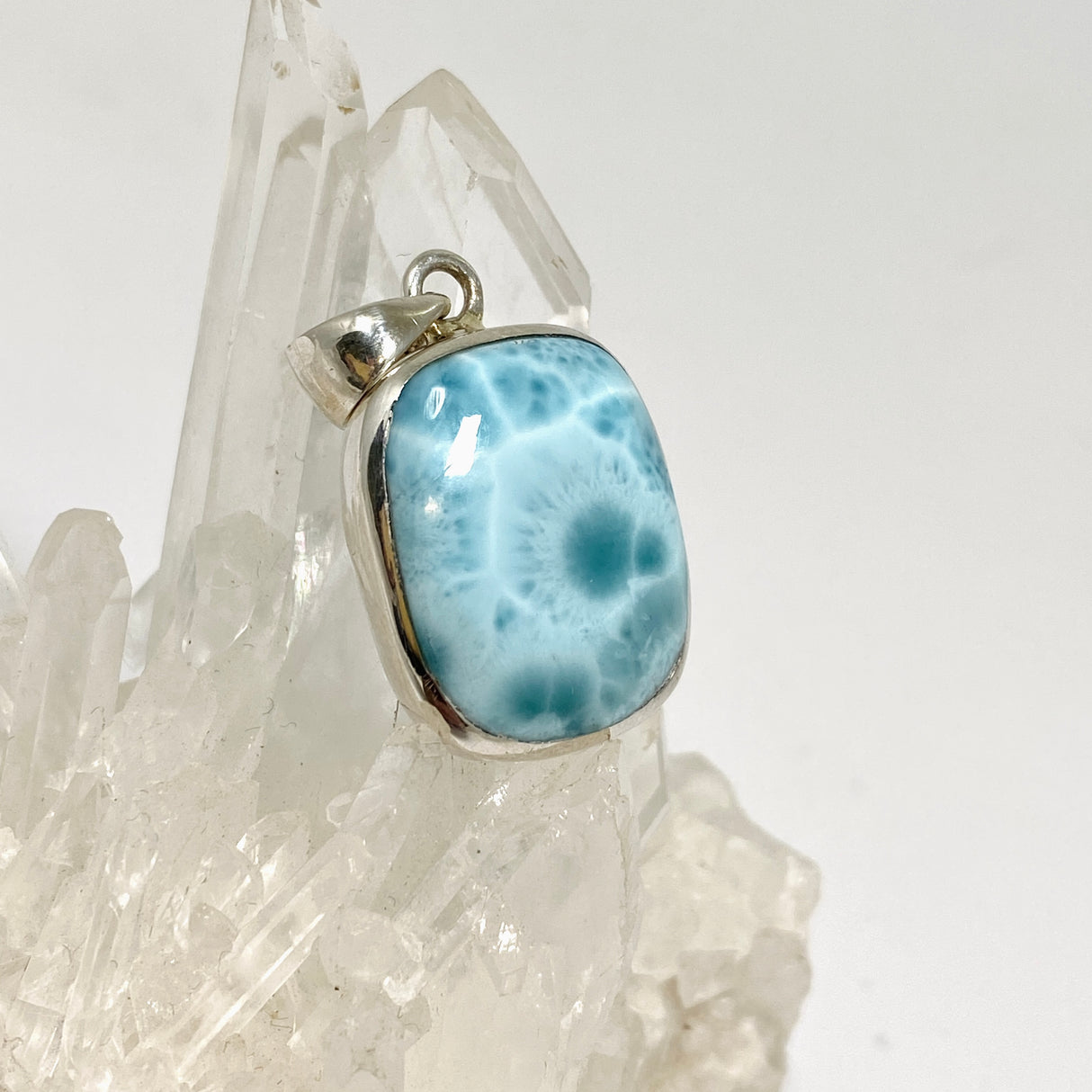 Larimar Rectangular Cabochon Pendant CP500-LAR