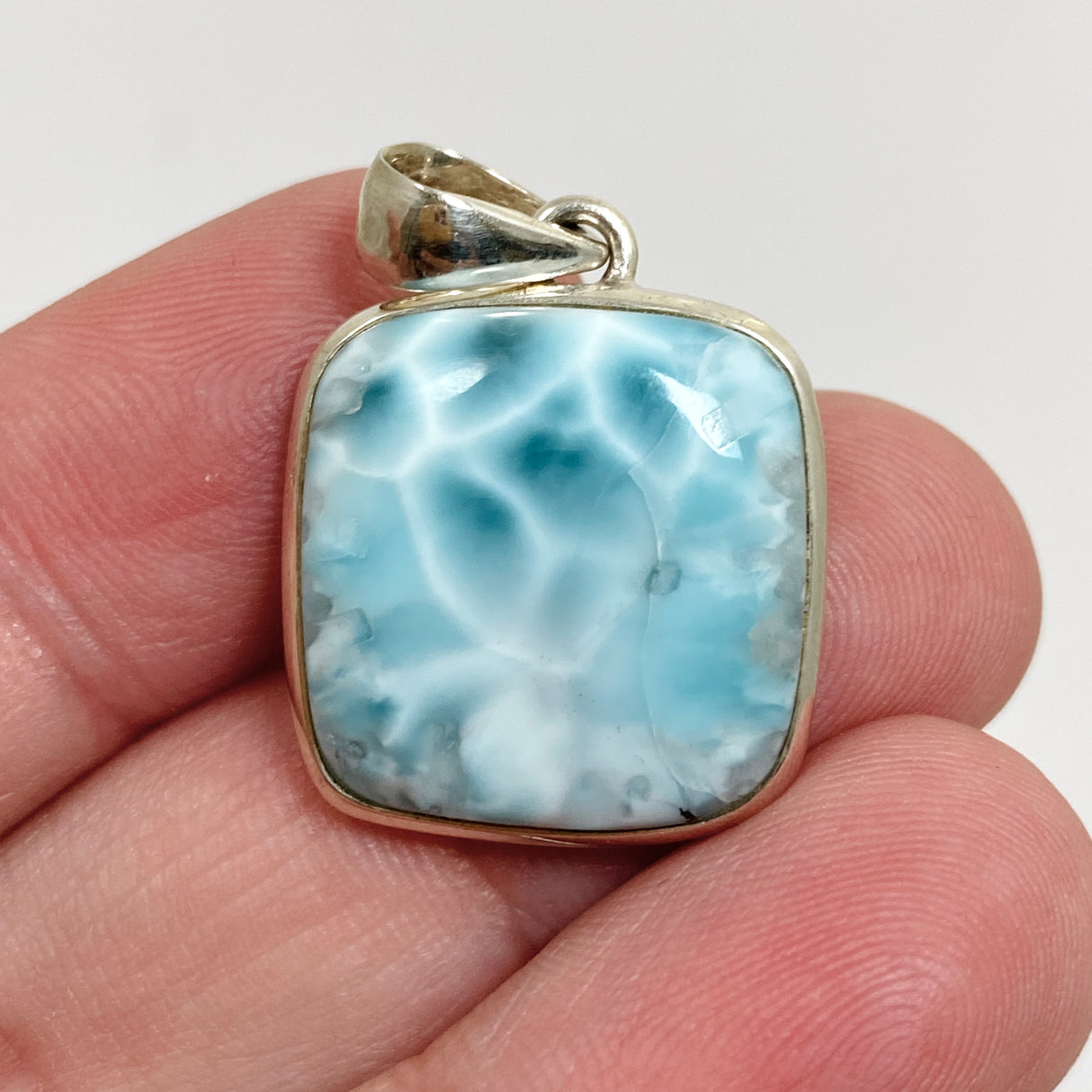 Larimar Square Cabochon Pendant PPGJ873