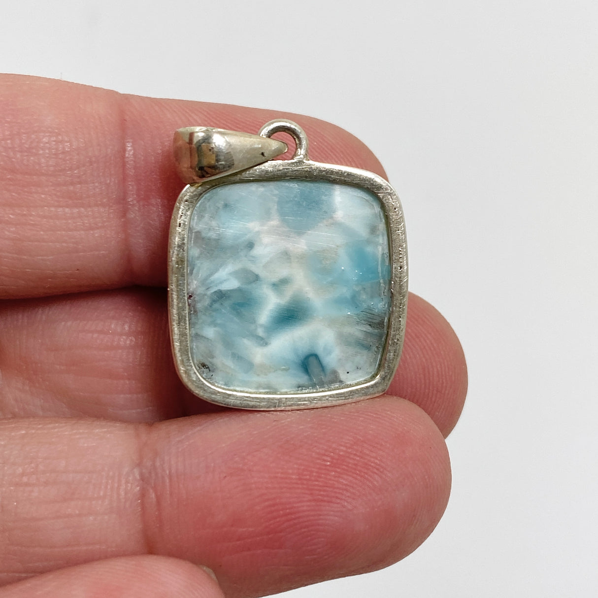 Larimar Square Cabochon Pendant PPGJ873