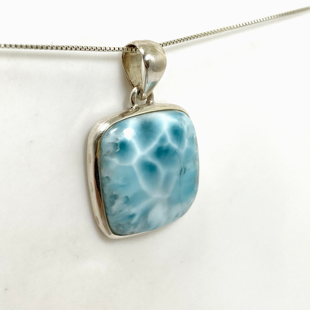 Larimar Square Cabochon Pendant PPGJ873