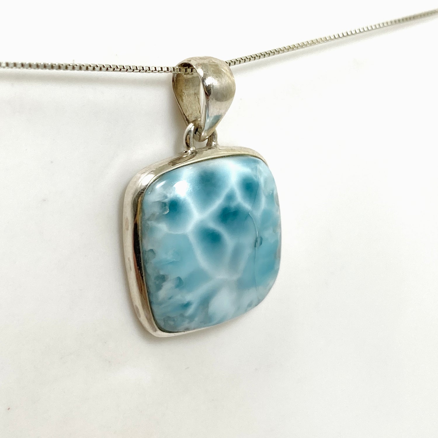 Larimar Square Cabochon Pendant PPGJ873