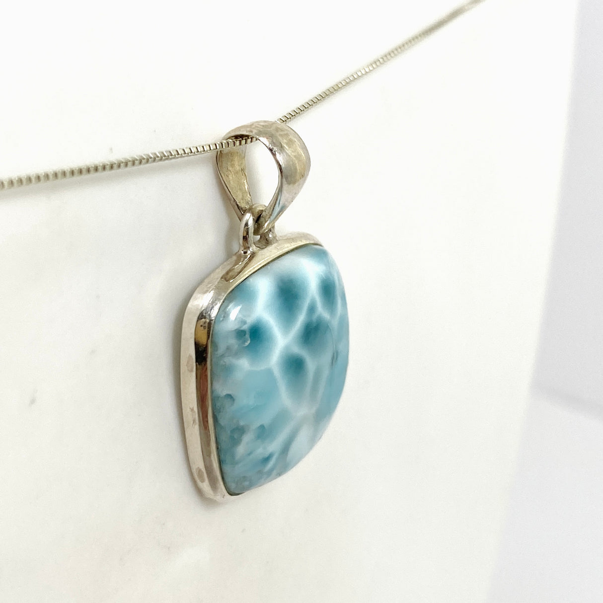 Larimar Square Cabochon Pendant PPGJ873