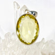 Lemon Quartz oval faceted pendant KPGJ3087 - Nature's Magick