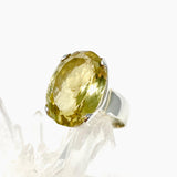 Lemon Quartz oval faceted ring s.11 KRGJ2351 - Nature's Magick