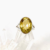 Lemon Quartz oval faceted ring s.8 KRGJ2349 - Nature's Magick