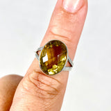 Lemon Quartz oval faceted ring s.8 KRGJ2349 - Nature's Magick