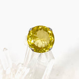 Lemon Quartz round faceted ring s.7 KRGJ2348 - Nature's Magick