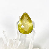 Lemon Quartz teardrop faceted ring s.10 KRGJ2352 - Nature's Magick