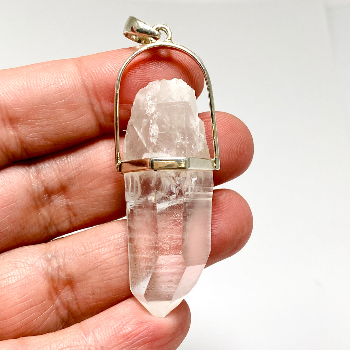 Lemurian Quartz Raw Crystal Pendant  PPGJ1276