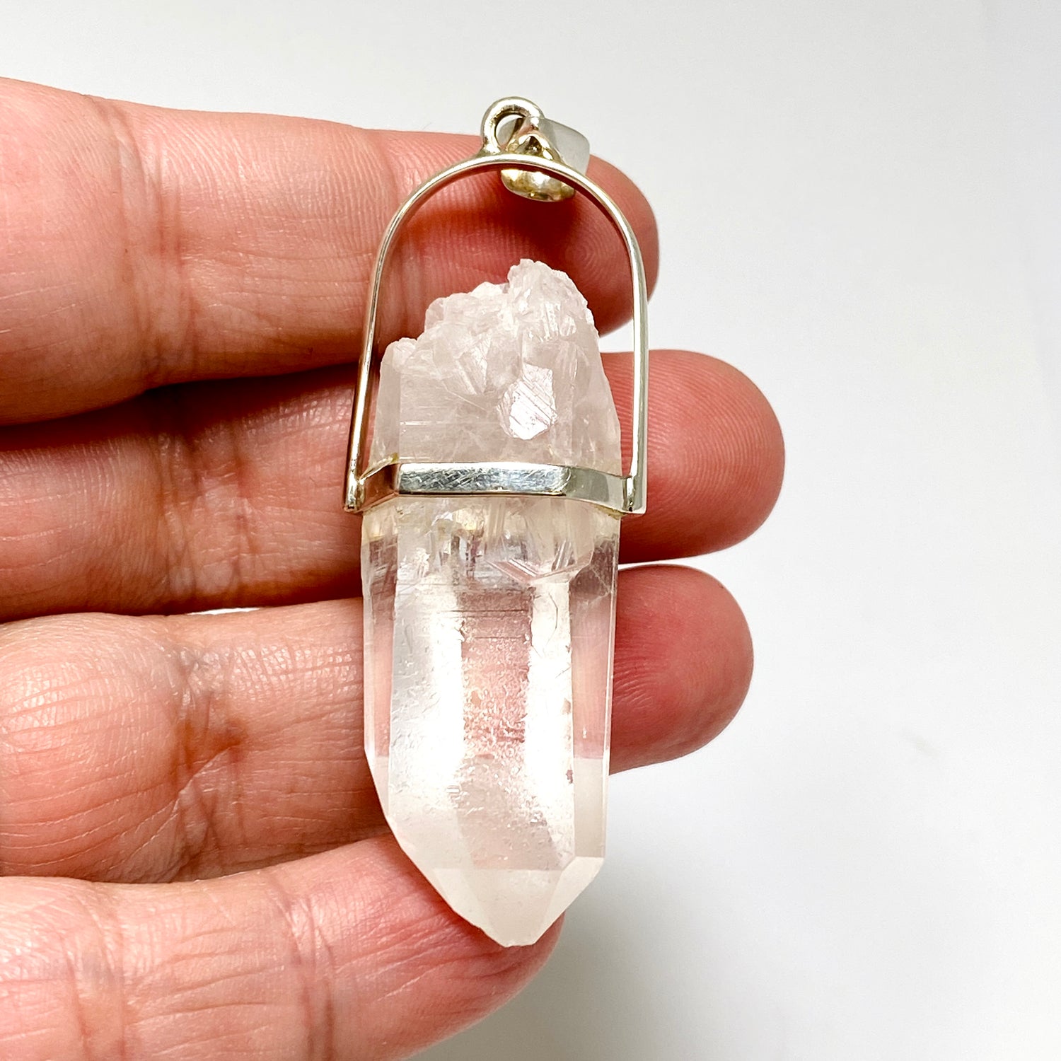 Lemurian Quartz Raw Crystal Pendant  PPGJ1276