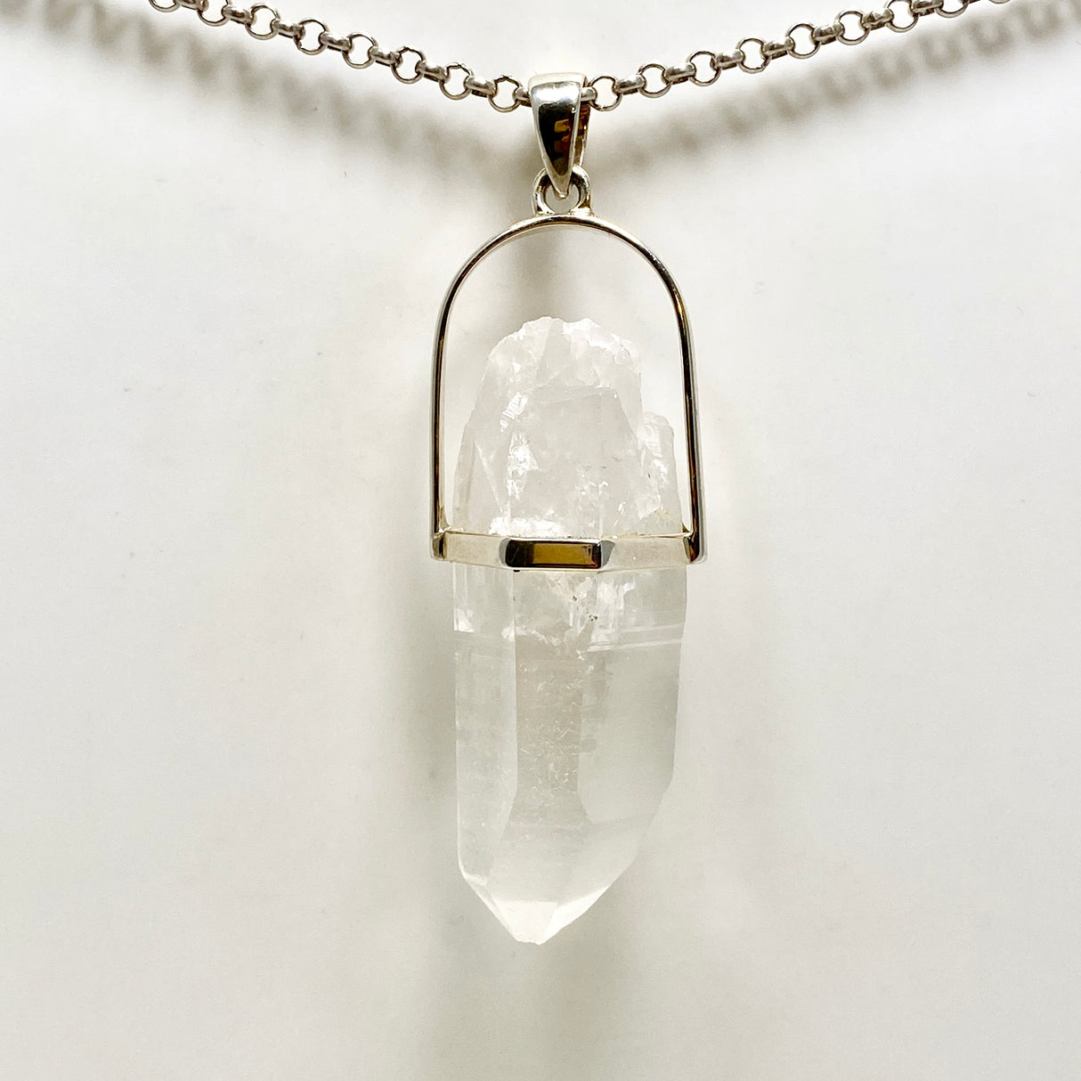 Lemurian Quartz Raw Crystal Pendant  PPGJ1276