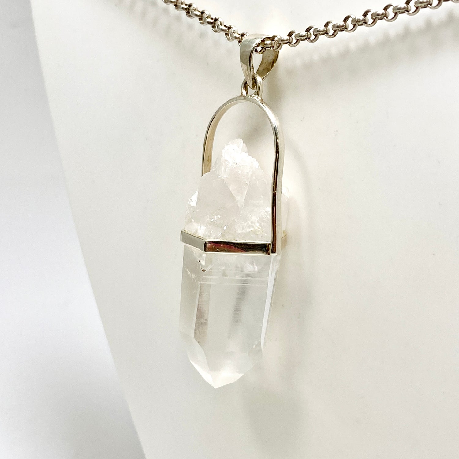 Lemurian Quartz Raw Crystal Pendant  PPGJ1276