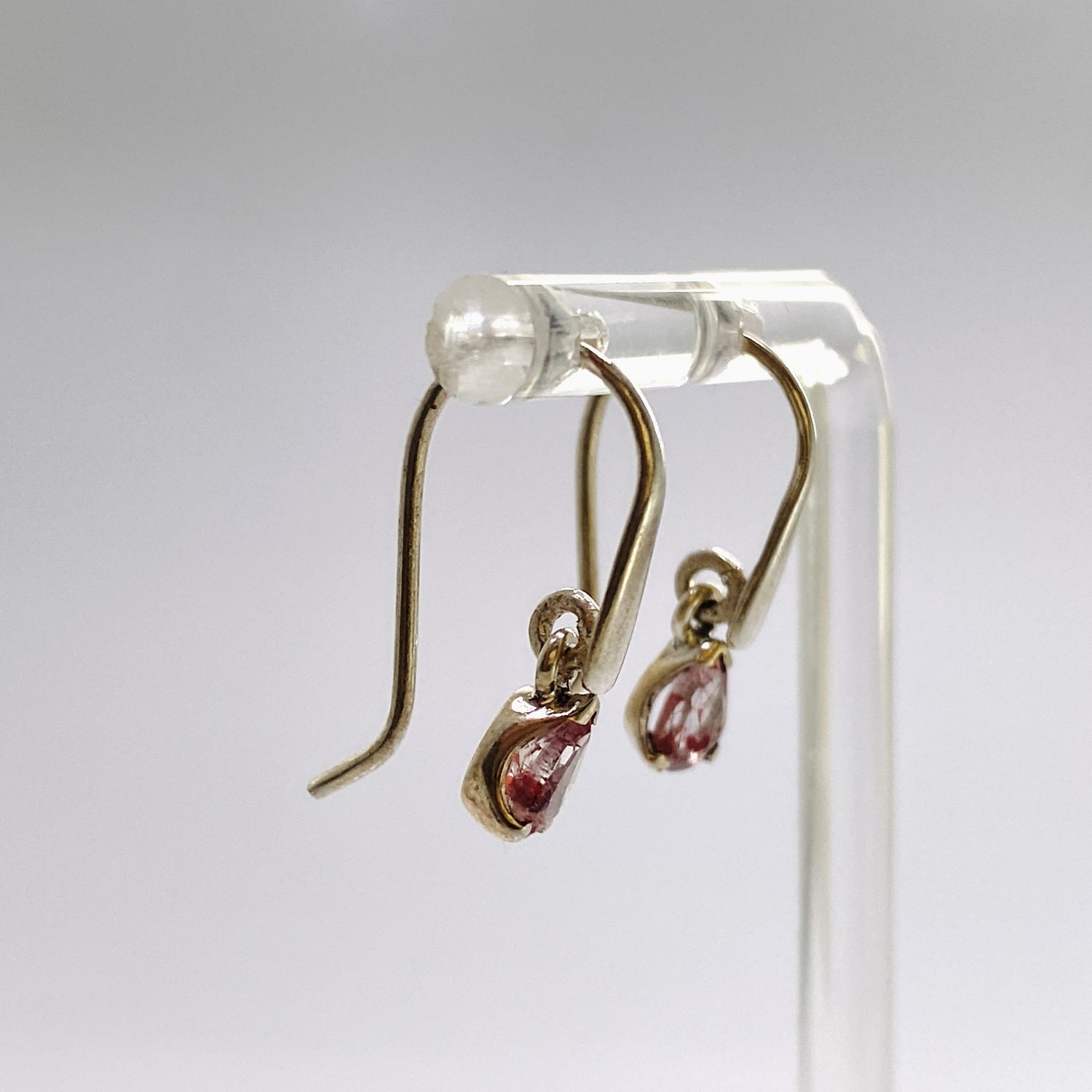 Lepidocrocite in Quartz Teardrop Faceted Earrings PEGJ334
